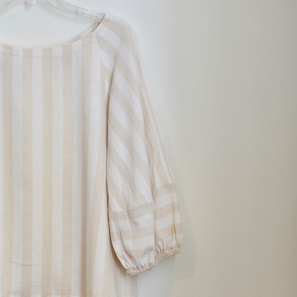 Loft Striped Linen Top - Picture 3 of 6